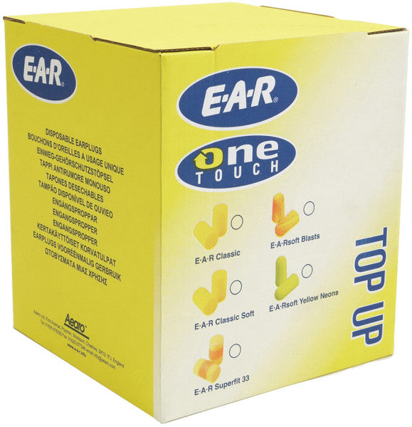 3M™ EAR™ Classic™ Earplugs, refill bag, 500 pairs/bag, PD-01-009