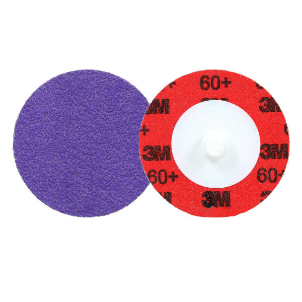 3M™ Cubitron™ 3 Roloc™ Duurzame slijpschijf 1184F, 60+ YF-weight, TR, Purple, 51 mm, 50/Carton, 200 ea/Case