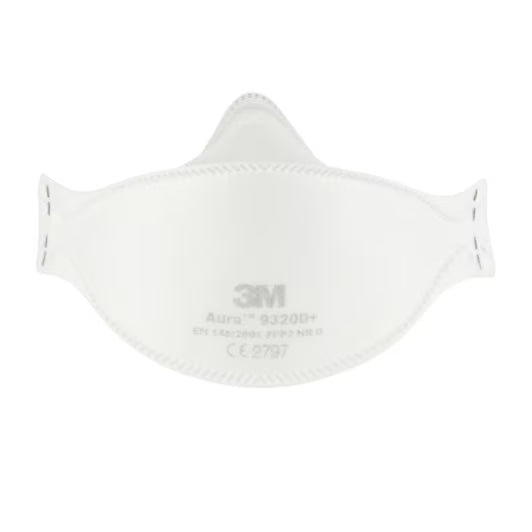 3M™ 9320D+ Aura™ Disposable Dust Masks, FFP2, without valve, 3/pack