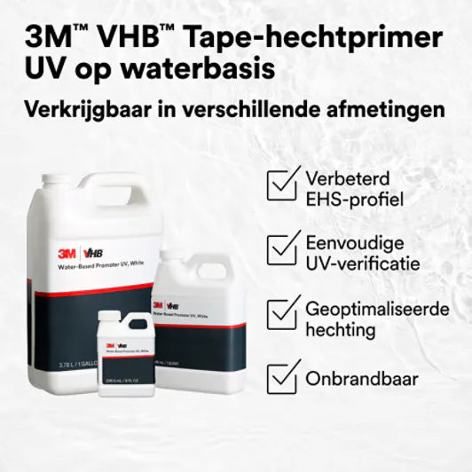 3M™ VHB™ Tape Hechtprimer op waterbasis UV, Wit, 3.79 L