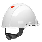 3M ™ Sicherheitshelm - Uvicator - Ratel - ohne Belüftung - 1000 V Dielektrikum - Leder -Schweißband - Weiß - G3001MUV1000V -VI | 1 Übertreibung von 20 Stück