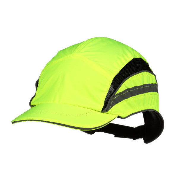 3M™ First Base™ 3 Impact Cap 2021866, Classic, hi-viz, yellow, short brim, 55 mm