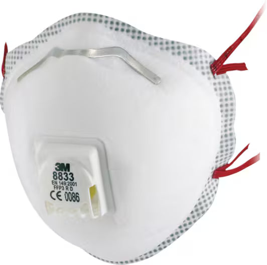 3M™ Dust Mask, FFP3, with valve, 8833