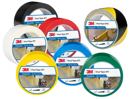3M™ Vinyl Tape 471, Geel, 101 mm x 33 m, 0.14 mm