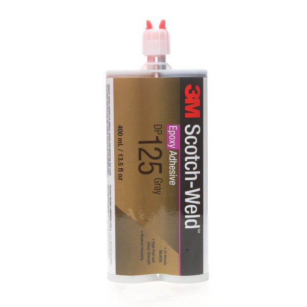 3M™ Scotch-Weld™ DP125 Epoxy Adhesive, Gray, 400 ml Duo-Pak