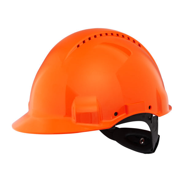 3M™ Veiligheidshelm, Uvicator, ratelverstelling, ventilatie, kunststof zweetband, oranje, G3000MUV-OR