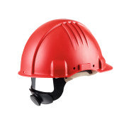 3M ™ Sicherheitshelm für hohe Temperaturen - Ratschenanpassung - ohne Belüftung - 1000 V Dielektrikum - Leder -Schweißband - Rot - G3501M -rd | Rabattpalette und 160 Stücke