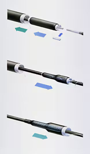 3M™ 92-AG621-1 QS1000 Lijnverbindingsmof, 1 Aderig, 6/10 kV, 1x 185 - 240 mm²