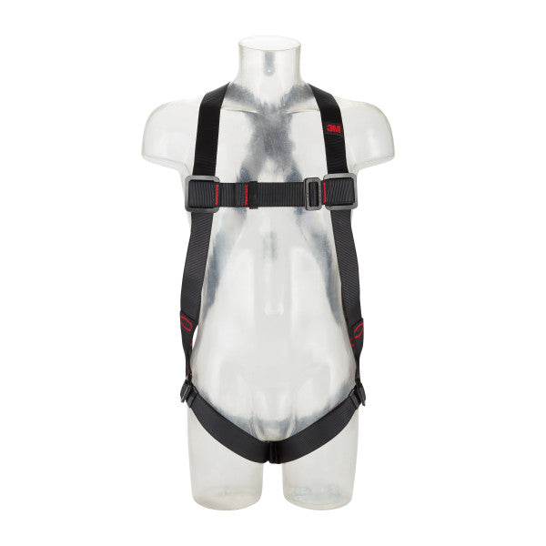 3M™ Protecta® E200 Standard general-purpose fall protection harness with 3-point adjustment, black, ...