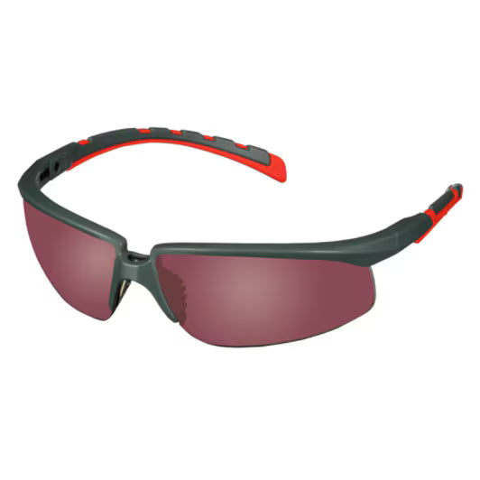 3M™ Solus™ Serie 2000, S2024AS-RED, grijs/rode veren, spiegelende rode, krasbestendige lenzen, 20/doos