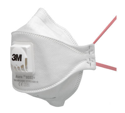 3M™ Aura™ Stofmasker, FFP3, met ventiel, 9332+