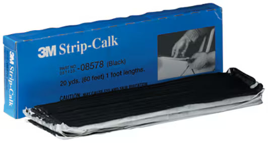 3M™ Kneadable Sealing Strips, Black, 6 mm x 30.5 cm, x60, 08578