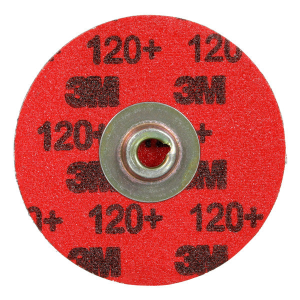 3M™ Roloc™ Duurzame randschijf Disc 767F, 120+ YF-gewicht, TSM, kastanje, 50,8 mm, matrijs RS200PM, 50/doos, 200 st./omdoos