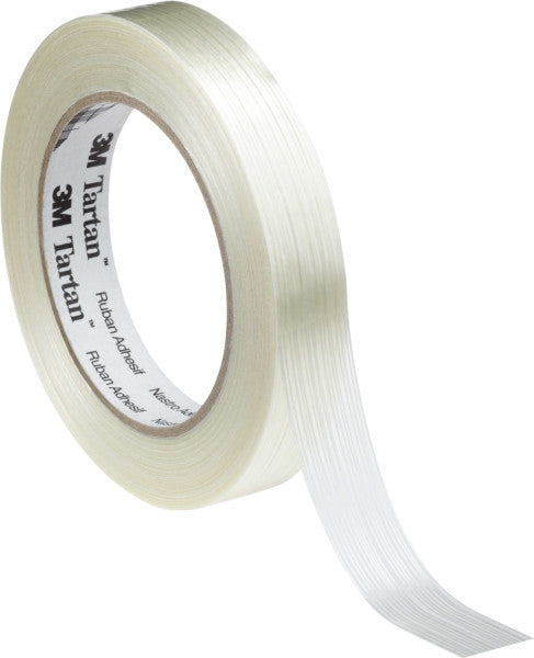 Tartan™ Kruisgeweven Vezelversterkte Tape 8953, Transparant, 50 mm x 50 m, 0.1 mm
