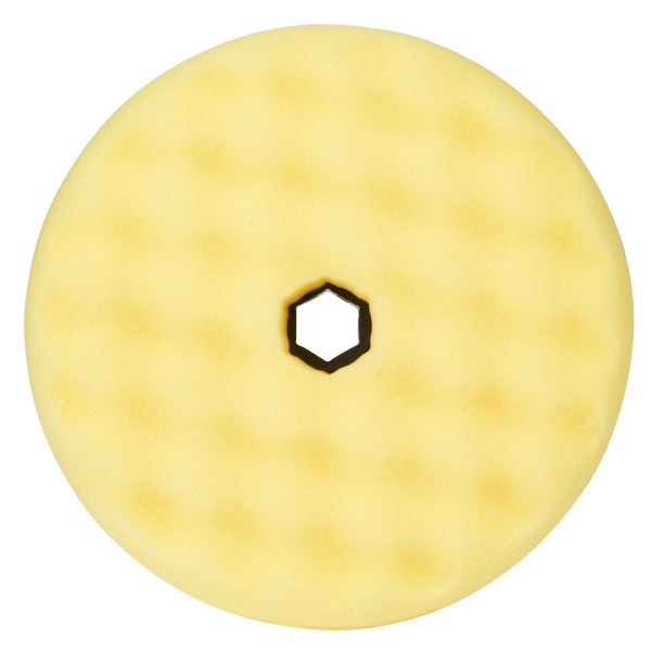 3M™ Perfect-It™ Foam Polishing Pad, Quick Release System, Yellow, Profiled, 150 mm, 50879
