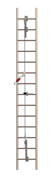 3M™ Protecta® Cabloc™ Laddersysteem met verticale kabel, bovenste beugelanker ladder, roestvast staal, 6191032