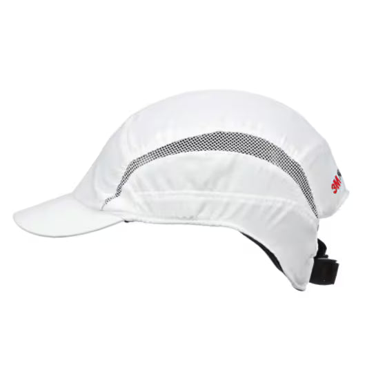 3M™ First Base™ 3 Bump Cap 2030604, Classic, white, short brim, 55 mm