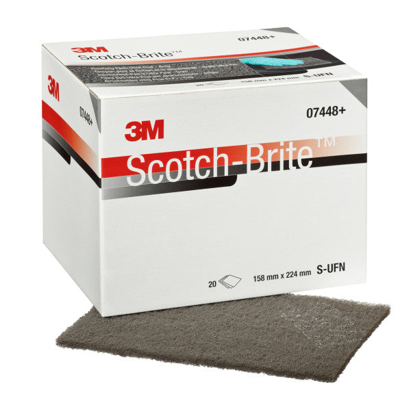 Scotch-Brite™ Clean &amp; Finish Handpad 7448+, 158 mm x 224 mm, S UFN