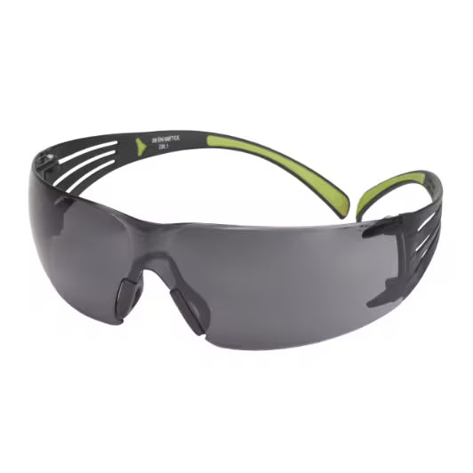 3M™ SecureFit™ 400 Veiligheidsbril, zwart/groen montuur, antikras/anticondens, grijze lenzen, SF402AS/AF-EU