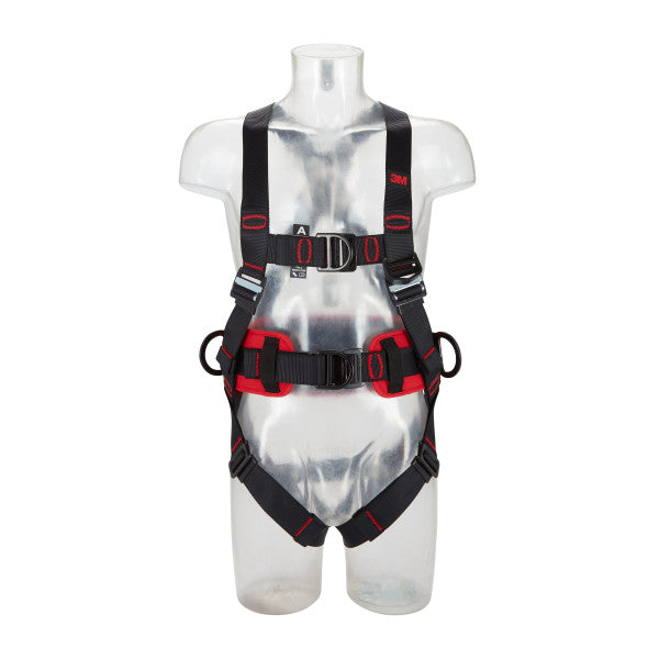 3M™ Protecta® E200 Comfort valbeveiligingsharnas voor werkpositionering, positionering, zwart, XL, 1161632