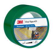 3M ™ Vinyl Tape 471 - Grün - 50 mm x 33 m - individuell und bequem verpackt | 1 Übertreibung von 12 Rollen
