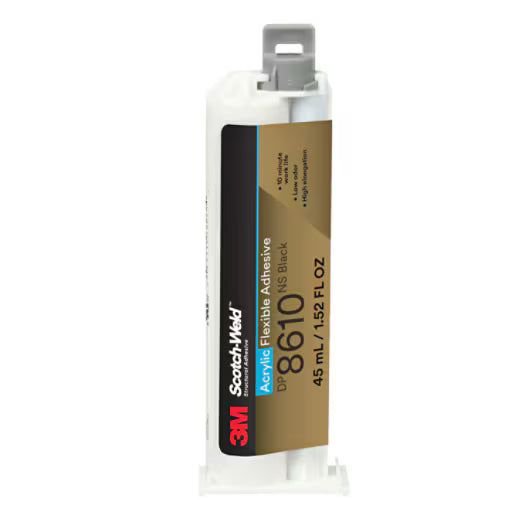 3M™ Scotch-Weld™ Flexibele acrylaatlijm DP8610NS, Zwart, 45 ml Duo-Pak
