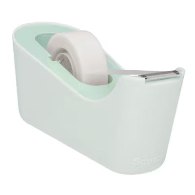 Scotch™ Tape Dispenser C18, mint + Scotch® Magic™ Invisible Tape, 19 mm x 33 m, 4 rolls/pack