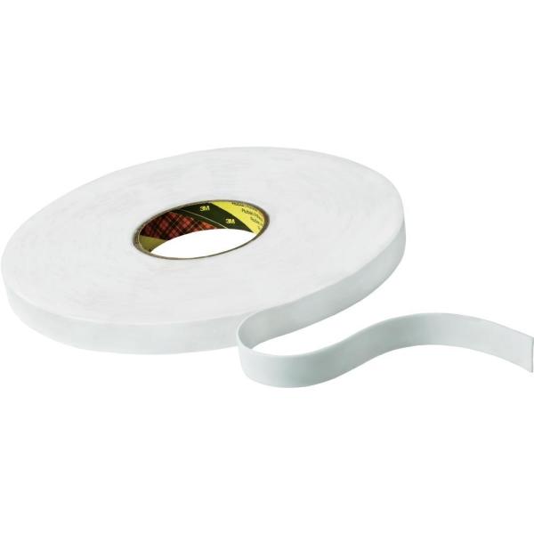 3M™ Dubbelzijdige Schuimtape 9508W, Wit, 19 mm x 66 m, 0.8 mm