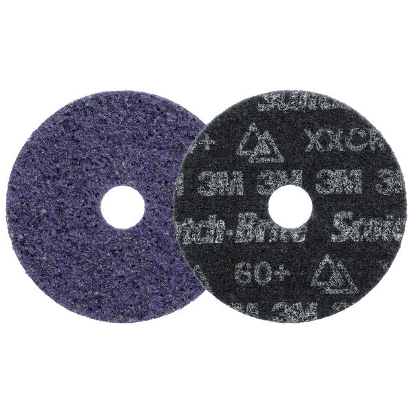 Scotch-Brite™ Precision Heavy Duty Surface Conditioning Disc, HD-DH, X-Extra Coarse 60+, 114.3 mm x 22.23 mm, 50 ea/Case