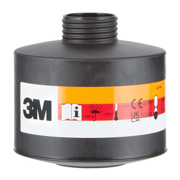 3M™ Gas/damp-patroon en deeltjesfilter met DIN-schroefdraad CFR32-reactor HgP3 R D (LI2), DT-4149E