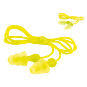 3M ™ Tri -Flange ™ Ohrstöpsel - Stoffkabel - 400 Paare/Box - PN -01-006 | 1 externe Box mit 400 Paaren