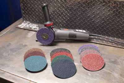Scotch-Brite™ Precision Heavy Duty Surface Conditioning Disc, HD-DH, X-Extra Coarse 60+, 127 mm x NH, 50 pcs/Case
