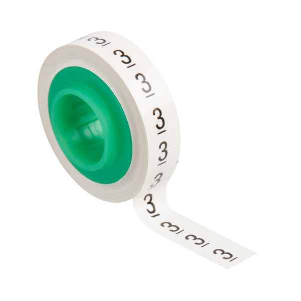 3M™ ScotchCode™ SDR-3 Kabelmarkering Navulrollen, Nummer "3", 10x Retailverpakking