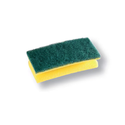 Scotch-Brite™ Synthetische spons met handgreep 274, Geel/Groen, 95 mm x 150 mm, 10/Pak