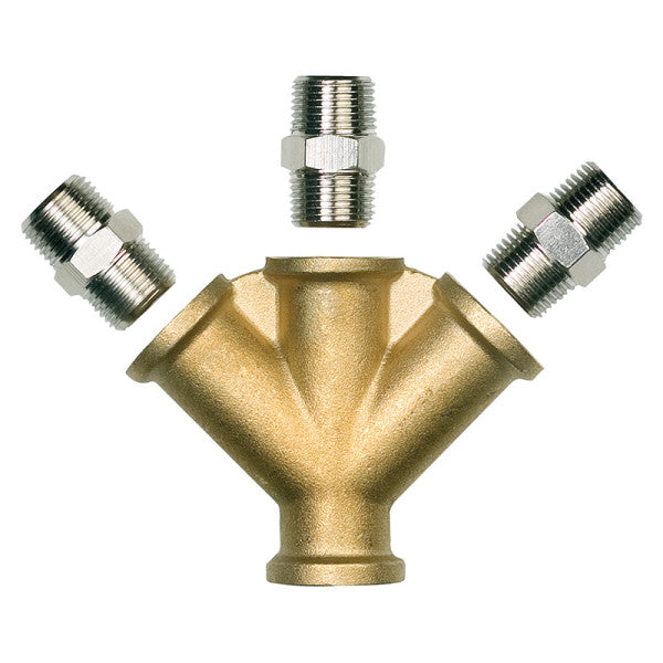 3M™ Koppeling 3 uitgangen 3/8"BSP vrouwelijk incl. mannelijke ad