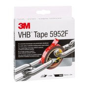 3M ™ VHB ™ Tape 5952F - Schwarz - 19 mm x 3 m - 1,1 mm - Blisterpaket | Rabattpalette A 864 Stücke