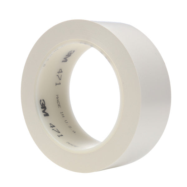 3M™ Vinyl Tape 471, Wit, 38 mm x 33 m, 0.14 mm