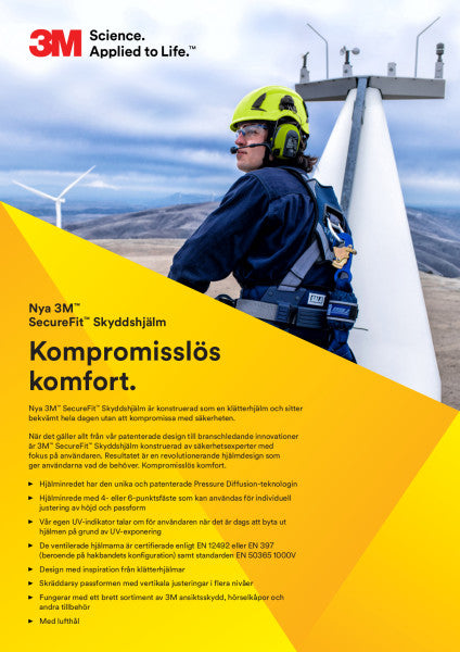 3M™ SecureFit™ X5500 Bosbouwcombinatie, WS Alert XPI-headset, multipoint bluetooth, FH1 houder, 5J gelaatsscherm, X5507VMRXFH15J-CE