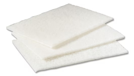 Scotch-Brite™ Reinigingspads voor Kwetsbare Oppervlakken, Wit, Unprinted, 158 mm x 10 m, 6/Pak