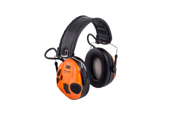 3M™ PELTOR™ SportTac Headset, 26 dB, oranje / groene schelpen, opvouwbare hoofdband, MT16H210F-478-GN