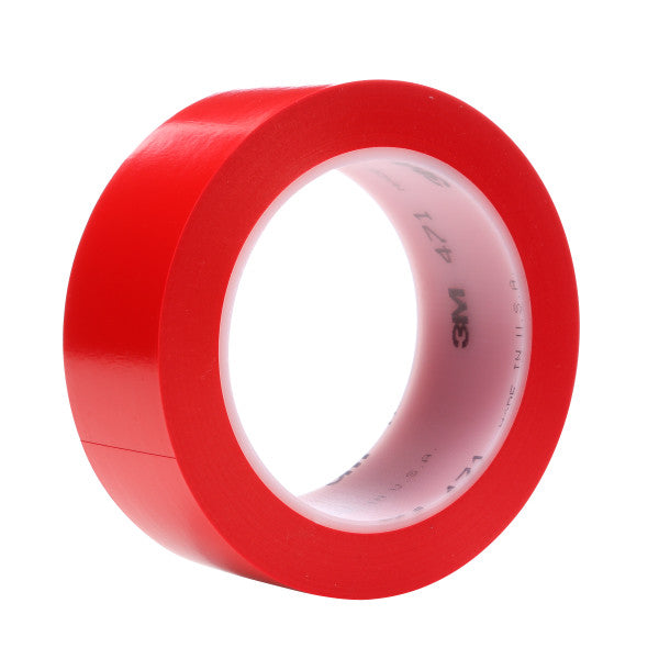 3M™ Vinyl Tape 471, Red, 25 mm x 33 m, 0.14 mm