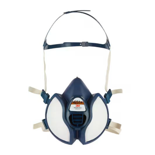 3M™ Maintenance-Free Reusable Half Face Mask, FFA1P2 RD Filters, 4251+
