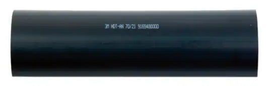 3M™ HDT-AN Heavy-Wall Heat Shrink Tubing with Adhesive, Black, 70/21 mm, 1 m, View
