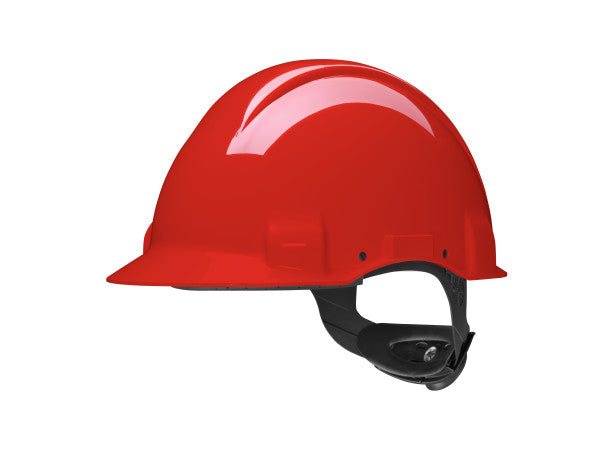 3M™ Sicherheitshelm, Uvicator, Pinlock, ohne Belüftung, 440 V dielektrisch, Kunststoff-Schweißband, rot, G3001CUV-RD