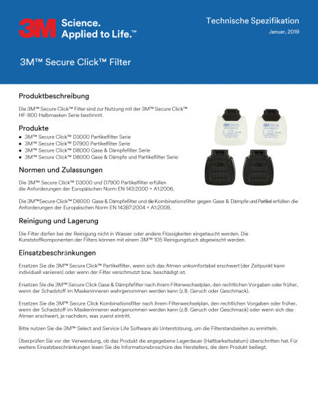 3M™ Secure Click™ Hoofdharnas, FF-800-05