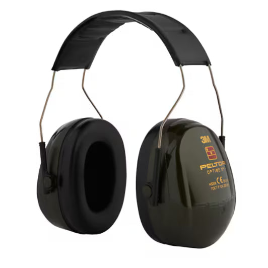 3M™ PELTOR™ Optime™ III Hearing Protectors, black/red, headband, H540A-411-SV