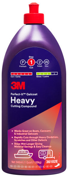 3M™ Perfect-It™ Gelcoat Heavy Cutting Compound, 946 ml, 36102E