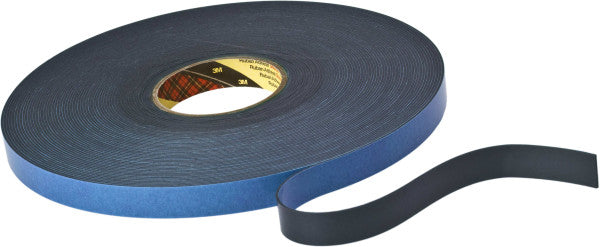3M™ Dubbelzijdige Schuimtape 9515B, Zwart, 19 mm x 33 m, 1.5 mm