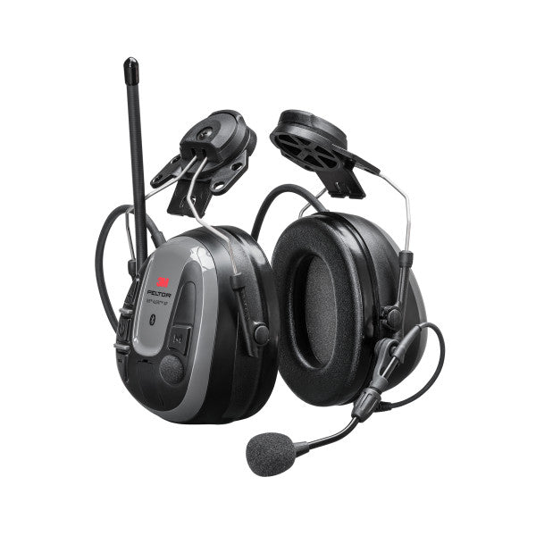 3M™ PELTOR™ WS™ ALERT™ XP headset, Bluetooth®, FM-radio, grijs, helmbevestiging, MRX21P3E5WS6