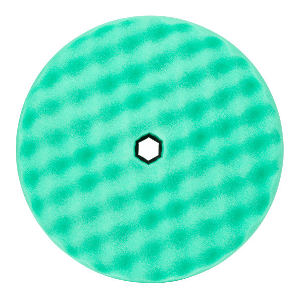 3M™ Perfect-It™ Foam Compoundpads, snelkoppelsysteem, groen, geprofileerd, 216 mm, 50874